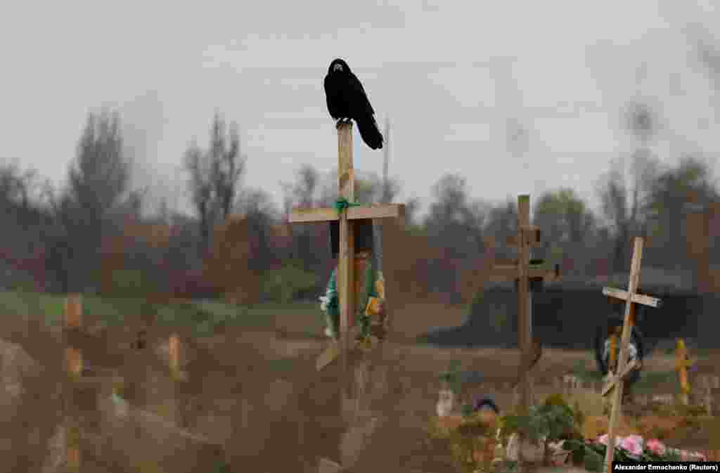 More than 4,600 graves are reported to have been dug at the Starokrymske cemetery since the Kremlin launched its invasion on February 24.