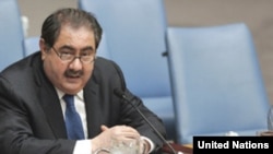 Iraqi Foreign Minister Hoshyar Zebari addresses the Security Council.