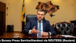 UKRAINE – Semen Kryvonos, director of the National Anti-Corruption Bureau of Ukraine (NABU), speaks with Reuters in Kyiv, August 18, 2023