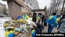 Украинаны қолдау акциясы. Алматы, 24 ақпан 2024 жыл.