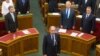 Tamas Sulyok is sworn in as president of Hungary's Constitutional Court in parliament in November 2016. 