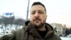 Президент України Володимир Зеленський під час відеозвернення з нагоди Дня ЗСУ. Київ, грудень, 2023 року 