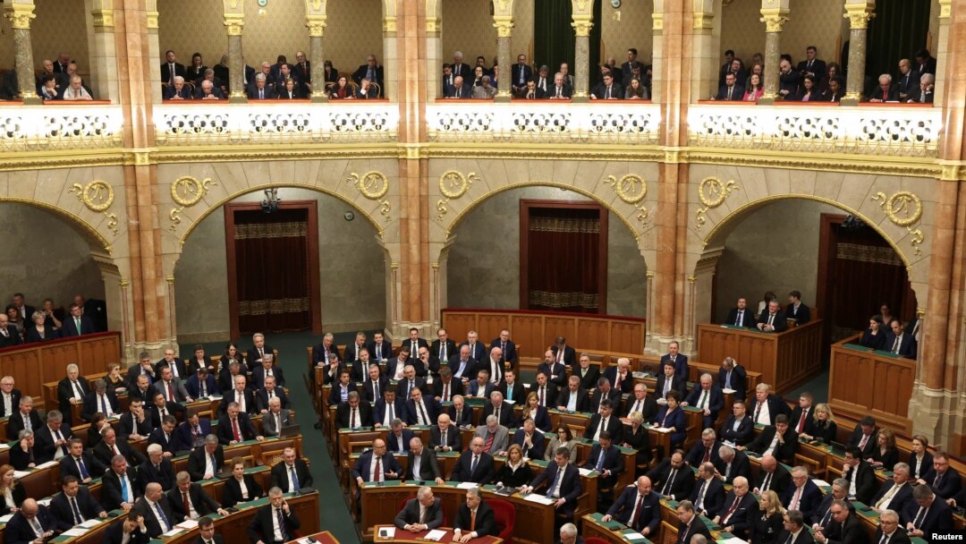 Poslanici mađarskog parlamenta, Budimpešta, februar 2024.