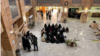 Psychology students hold a strike in Tehran's Beheshti University on November 21. 