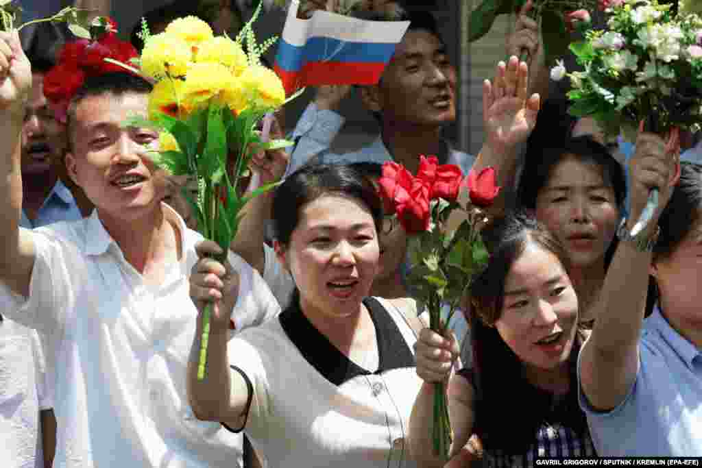 Kim has pledged his country's "full support and solidarity to the Russian government, army, and people in carrying out the special military operation in Ukraine to protect sovereignty, security interests, and territorial integrity." 