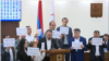 «Մայր Հայաստան» խմբակցության անդամները Երևանի ավագանու նիստին, 14-ը մայիսի, 2024թ. 