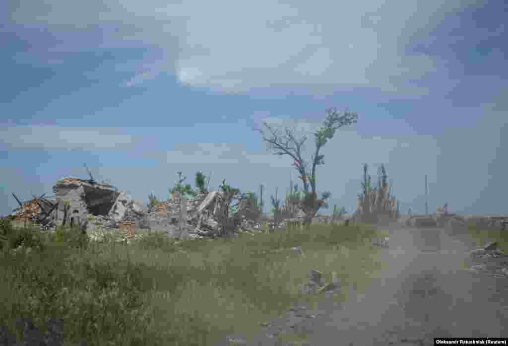 The shattered village of Neskuchne lies roughly 90 kilometers southwest of the city of Donetsk, one of several axes where Kyiv is trying to break through Russian lines.