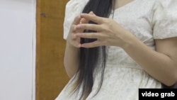 Diana K., a 26-year-old Kyrgyz housewife, says she fell victim to sex traffickers.