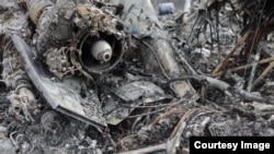 Images published by media in Transdniester claimed that a kamikaze drone hit a helicopter near Tiraspol.