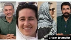 (Left to right) Houman Jokar, Niloufar Bayani, Sepideh Kashani, and Taher Ghadirian (combo photo)
