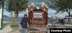 Айжан Кунтутова в Ушуайе, Аргентина