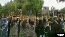 تصویر منتشر شده از تجمع روز جمعه در مهاباد در شبکههای اجتماعی