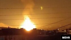 A photo of one of the explosions was published on social media. 
