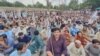 Residents of Pakistan's Khyber Pakhtunkhwa Province protest against a lack of security in the region in a June 15 demonstration that condemned both the government and extremists.