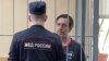 Michael Leake appears in court in Moscow in a photo issued on July 18.