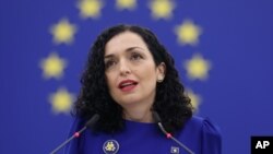 Kosovar President Vjosa Osmani (file photo)