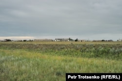 Abandoned buildings that once were part of the collective farm