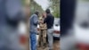 Armenia-Armenia - A screenshot of video of Syunik residents apprehending an Azerbaijani soldier, April 13, 2023.