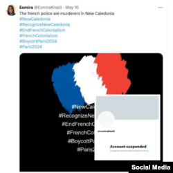 After sharing posts on X, Esmira Xalil's account was suspended.