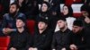 Дети Рамзана Кадырова: Эли, Адам и Ахмат (слева направо на первом плане), Айшат Кадырова, Табарик и Хутмат (справа налево на втором плане) – фото из архива