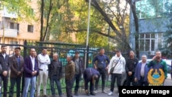 Almaty. Bikanun täjik we özbek migrantlary. Arhiw suraty