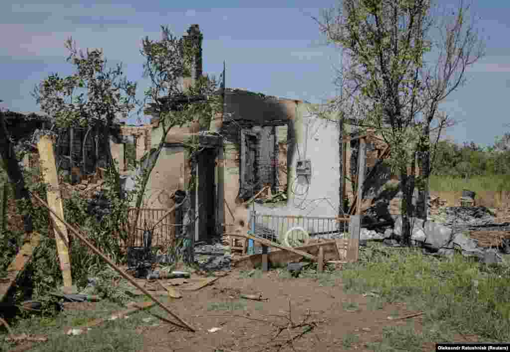 Nearly every home in the village, which had a population of several hundred before the invasion, had been damaged. 