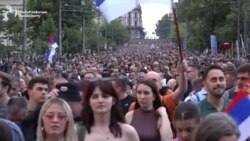 Serbian Anti-Government Protesters Block Highway 