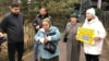 The protesters said it was the 1,000th day of their rallies "against China's genocidal politics against ethnic Kazakhs, Uyghurs, and Kyrgyz," as well as other indigenous peoples of the region.