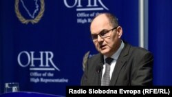 The high representative of the international community in Bosnia-Herzegovina, Christian Schmidt (file photo)