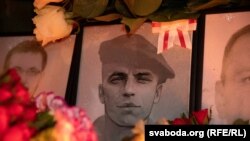 Партрэт Рамана Бандарэнкі на акцыі ягонай памяці. Архіўнае фота 