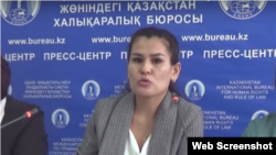 Қазақстанда ұсталған қарақалпақ белсендісі Тілеубике Юлдашева.