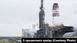 The Belarusian company Hrodna Azot produces nitrogen compounds and fertilizers. (file photo)