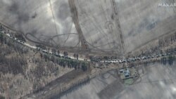 Российская колонна к северу от Киева