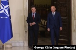 Nicușor Dan, președintele României, și Ilie Bolojan, prim-ministrul României.