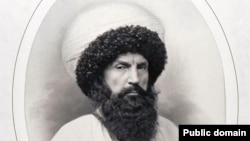 A portrait of Imam Shamil by Genrikh Denier