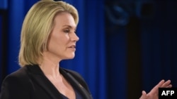 U.S. State Department spokeswoman Heather Nauert (file photo)