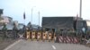 Nagorno-Karabakh - A Russian roadblock on a road outside Stepanakert, December 24, 2022.
