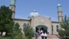 Kyrgyzstan - The Central Mosque in Talas. It was built in 2000. Here, at the same time the faithful can pray in 1500. August 5, 2013.