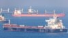 The Despina V cargo ship carrying Ukrainian grain is seen in the Black Sea off Kilyos near Istanbul, Turkey, on November 2. 