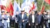 Сооронбай Жээнбеков жана Молдомуса Конгантиев. 
