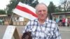 Уладзімер Кацора на сваім перадвыбарчым пікеце