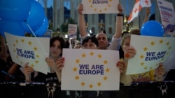 Tens Of Thousands Rally In Tbilisi In Support Of Georgia's EU Bid