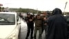 An opposition protester is arrested in Yerevan on May 16.