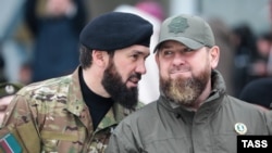 Magomed Daudov (left) and Ramzan Kadyrov (file photo)