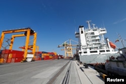 The Lithuanian port of Klaipeda, which is a major hub for the distribution of potash in the EU. (file photo)