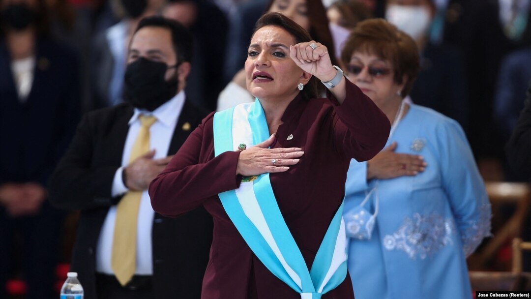  Xiomara Castro na polaganju zakletve, 27. januar 2022.