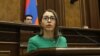 Armenia - Kristine Grigorian addresses the National Assembly shorly before being elected Armenia's new human rights defender, Yerevan, January 24, 2022.