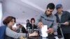 Armenia - A voter casts a ballot at a polling station in Gyumri, 2Oct2016.