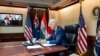 USA – In this image released by The White House, US President Joe Biden virtually meets with Quad leaders about Russia’s ongoing attack on Ukraine, in the White House in Washington, DC, on March 3, 2022