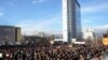 Protesta e 9 janarit në Prishtinë.